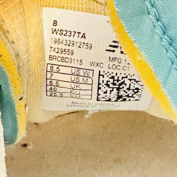 New Balance Shoes Womens 8.5 Ivory Blue Suede 237 Retro Casual Running Sneakers - Picture 10 of 11